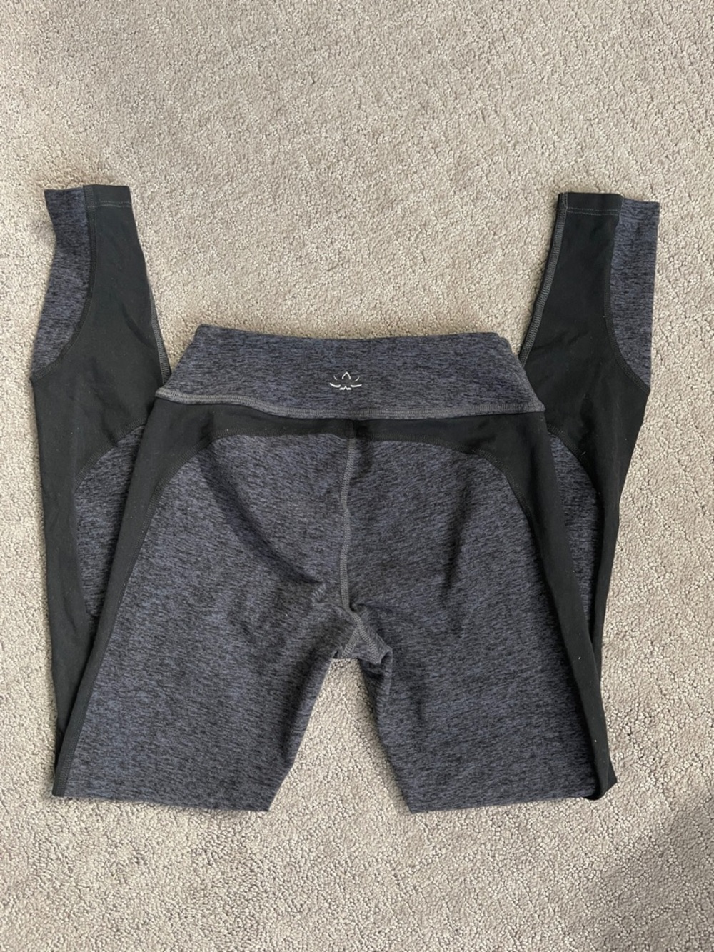 Beyond Yoga Black and Charcoal Athletic Leggings